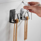 304 Stainless Steel Toothbrush Rack, Color: 1069 Black — view 6