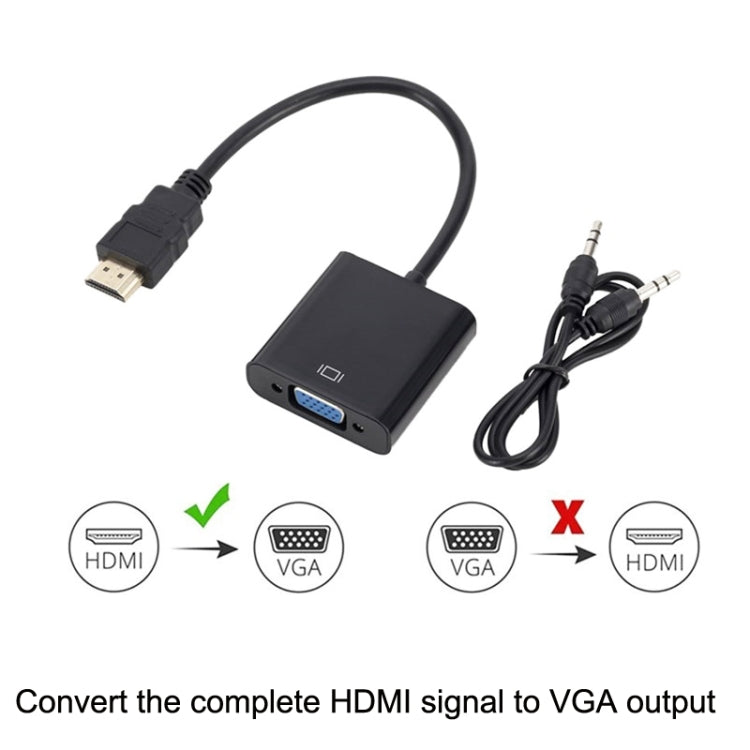 ZHQ008 HD HDMI To VGA Converter with Audio