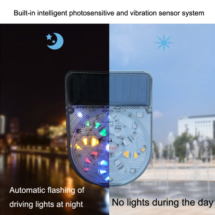 Y-949 27 LEDs Solar Car Waterproof Warning Light