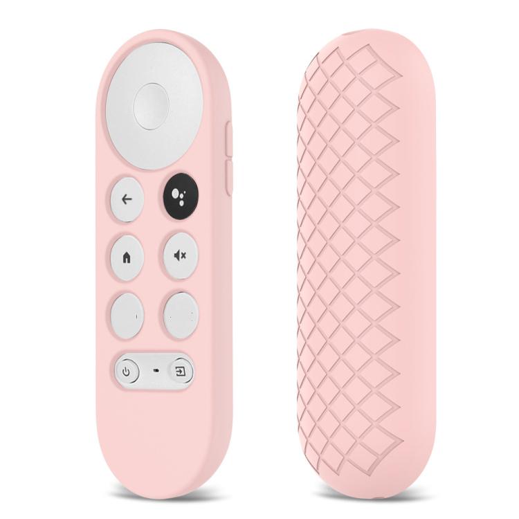 2 PCS Silicone Protective Shell for Google Chromecast 2020 Remote Control — (White)