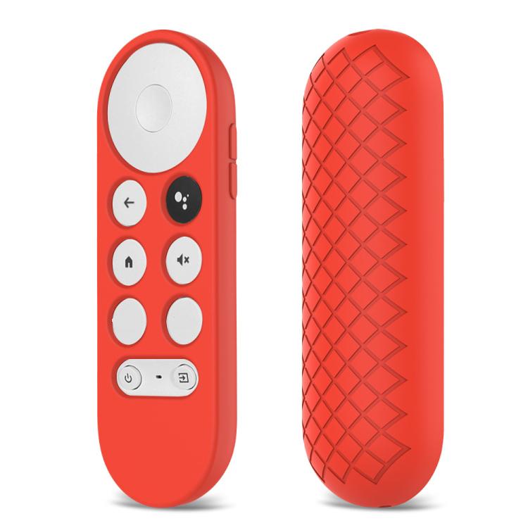 2 PCS Silicone Protective Shell for Google Chromecast 2020 Remote Control — (Pink)