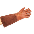1 Pair Floral Garden Cut-Resistant Leather Gloves, Size:
