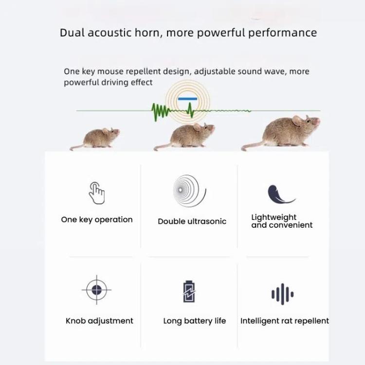 Removable Rechargeable Ultrasonic Bat-proof Mouse Repellent — view 4