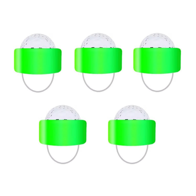 5 PCS D2 LED Flashing Finger Light Stage Small Magic Ball Flash — Blue