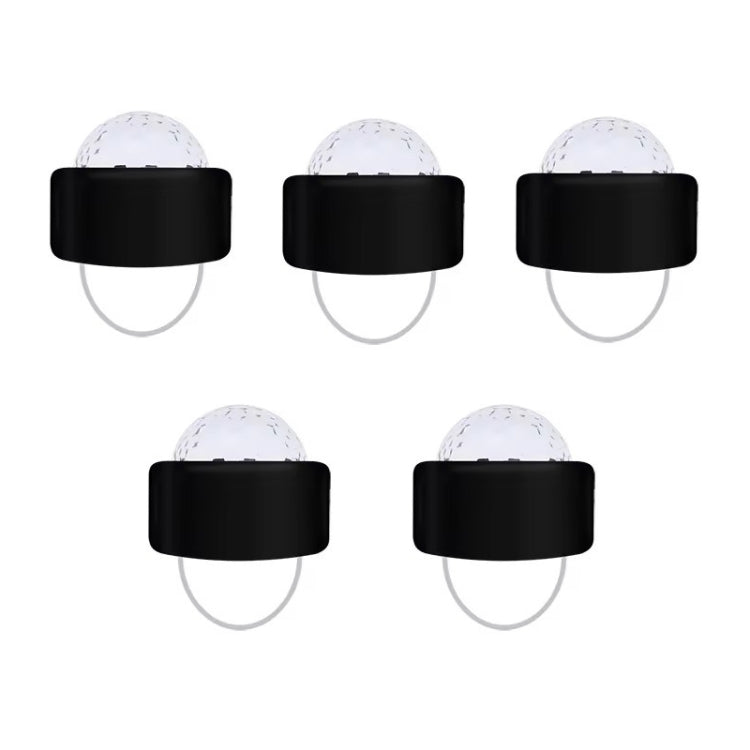 5 PCS D2 LED Flashing Finger Light Stage Small Magic Ball Flash — Green