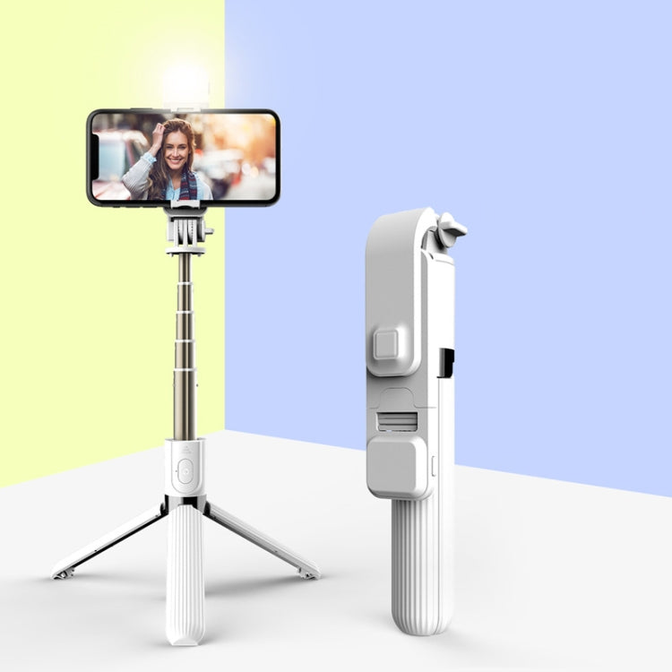 L03S Bluetooth Fill Light Tripod Integrated Selfie Stick — White