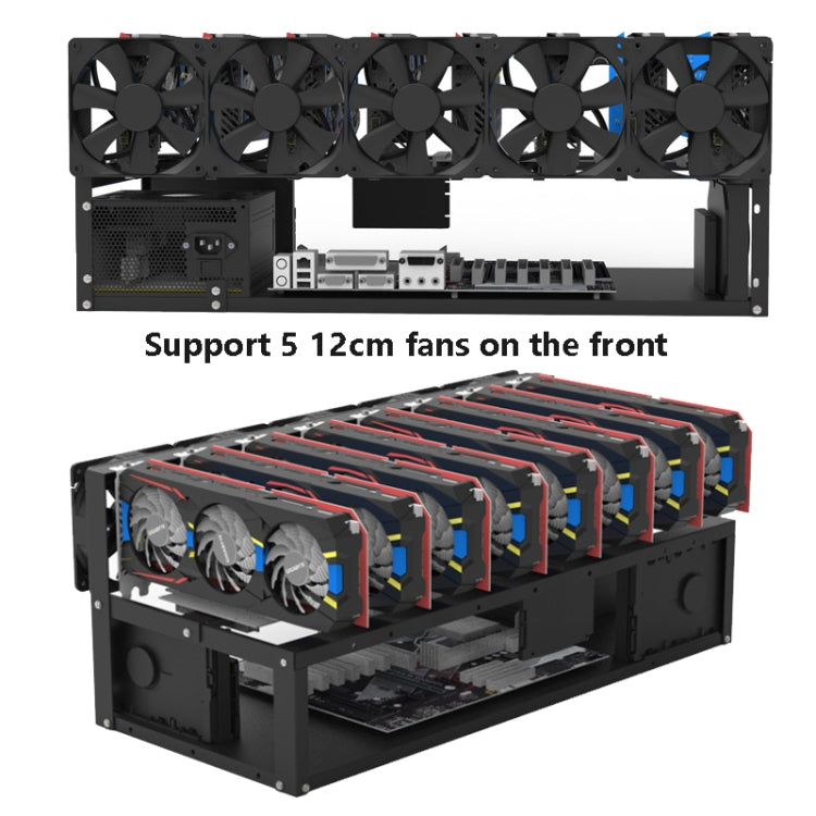 GR-8K605 Open Chassis 6 Card 8 Card Fixed Bracket