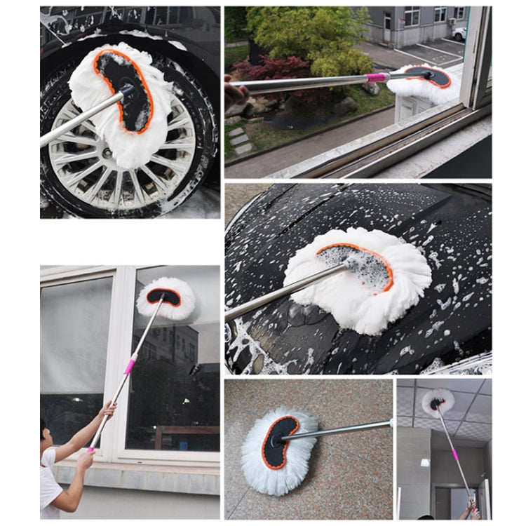 Extended Telescopic Soft Wool Car Washing Mop, Size: