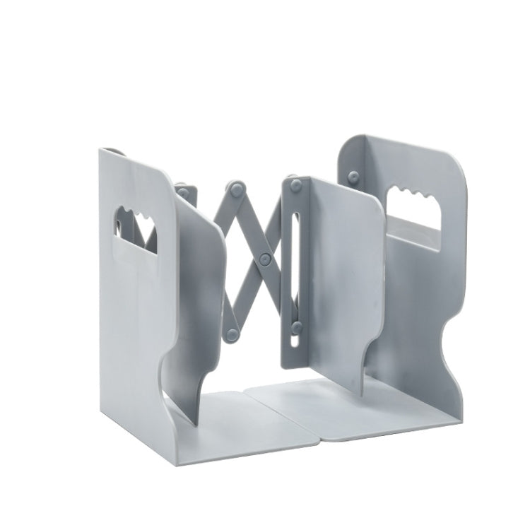Desktop Folding And Retractable Book Storage Stand — White