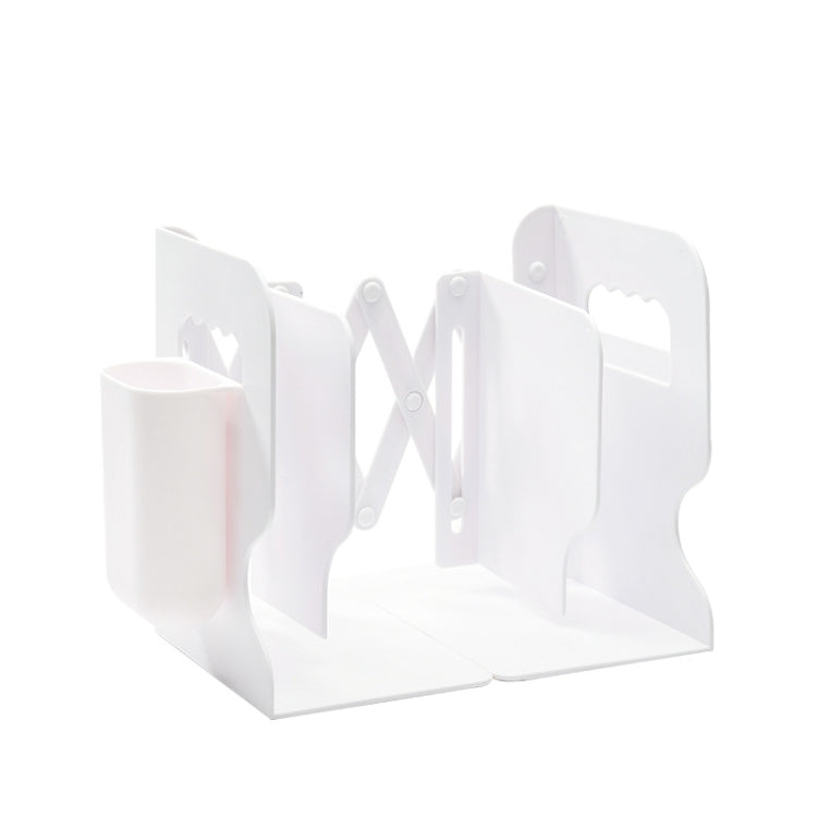 Desktop Folding And Retractable Book Storage Stand — Grey