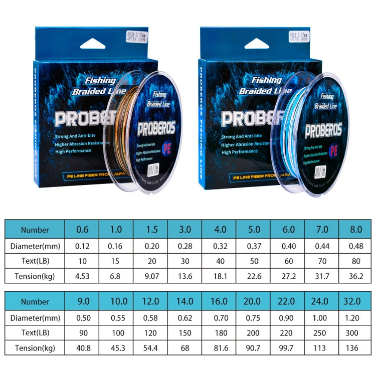 2 PCS PROBEROS 4 Edits 100M Strong Horse Fish Line