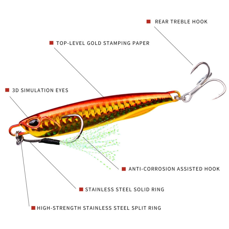 PROBEROS LF103 Simulation Metal Sea Fishing Bait