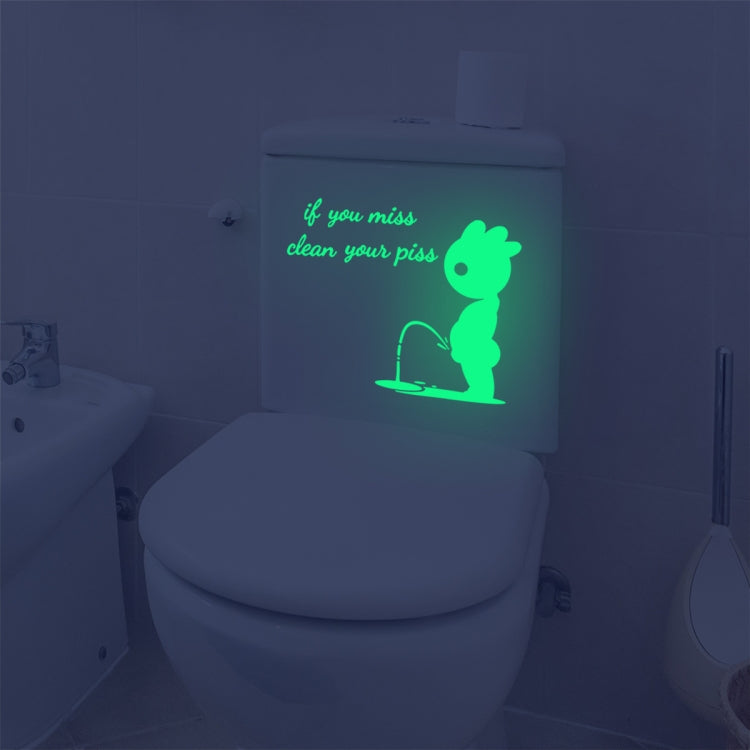 DX396 Bathroom Toilet Decoration Luminous Wall Sticker