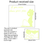 DX396 Bathroom Toilet Decoration Luminous Wall Sticker — DX396
