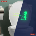 DX396 Bathroom Toilet Decoration Luminous Wall Sticker — view 4