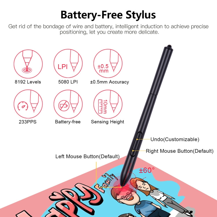 VINSA T608 Can Connected To Mobile Phone Hand-Painted Board, Style: — view 5