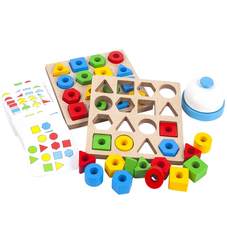 Geometric Figures Matching Blocks Children Puzzle Toy — For Single