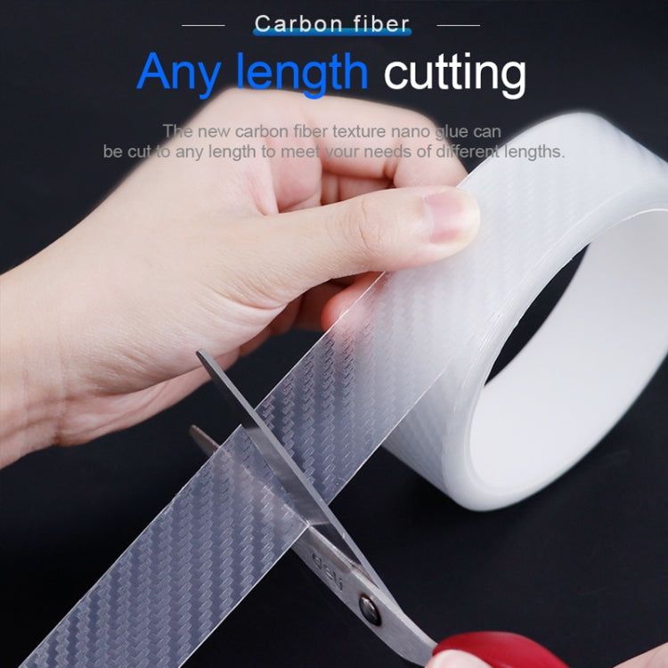 Car Carbon Fiber Bumper Anti-Collision Strip, 3cm x 3m