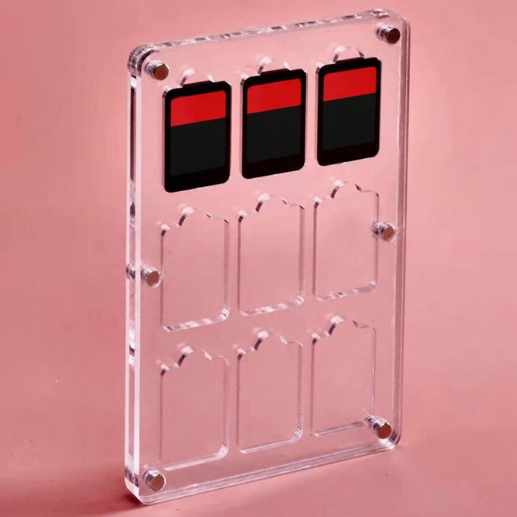 Transparent Crystal Magnetic Game Card Storage Box For Switch