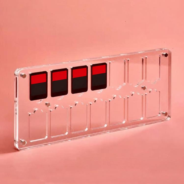 Transparent Crystal Magnetic Game Card Storage Box For Switch