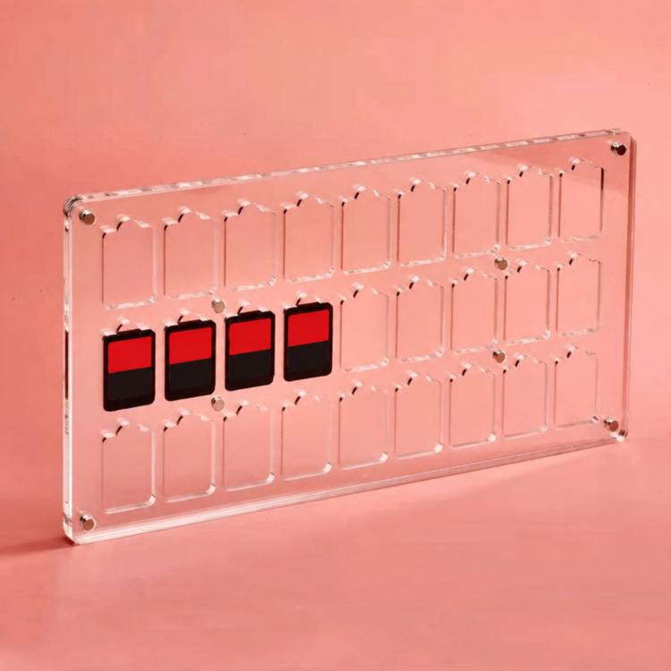 Transparent Crystal Magnetic Game Card Storage Box For Switch