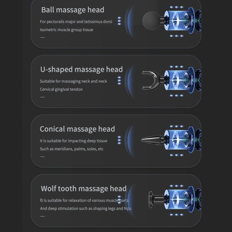 HB-008 Triangular Electric Fascia Gun Body Massage Gun