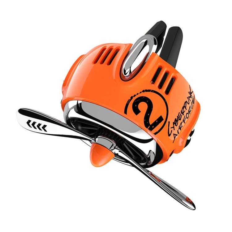 Car Air Conditioner Air Outlet Aromatherapy Small Fan — Orange