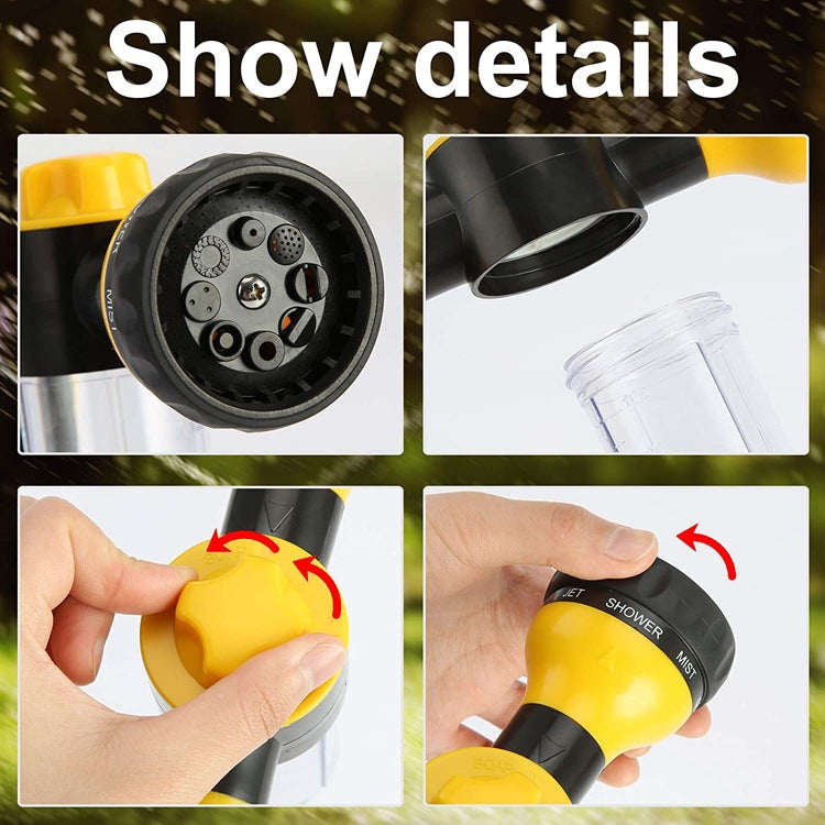 8 in 1 Car Wash Foam Pot Water Sprinkler