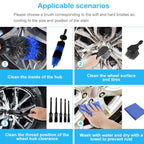 Car Wash Detail Brush Short Shank Tire Brush