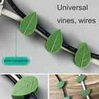10pcs /Pack Vines Green Plants Indoor Finishing Clips Green Dill Fixer — view 4