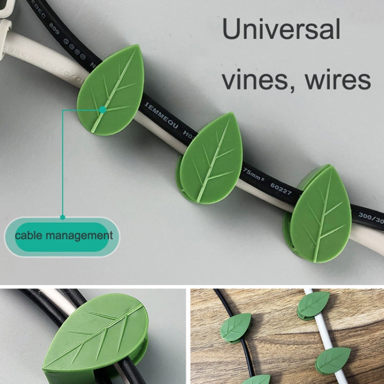 10pcs /Pack Vines Green Plants Indoor Finishing Clips Green Dill Fixer — view 4