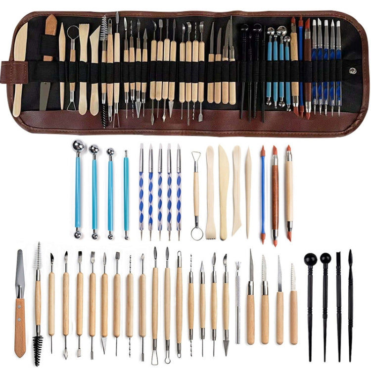 Combination Set with Storage Bag, 43 In 1 Clay Tool