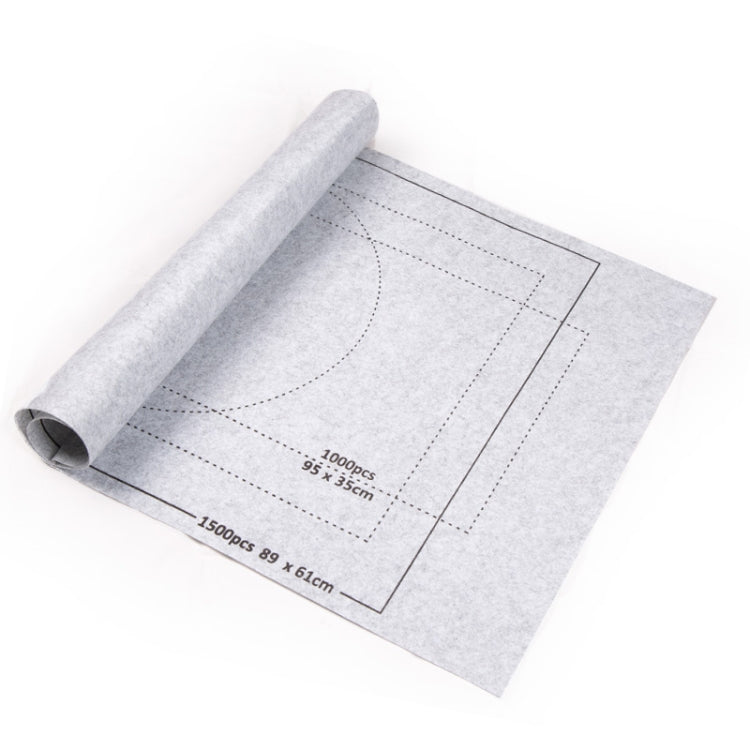 Solid Felt Jigsaw Puzzle Organizer Mat — Black-Printed-Single