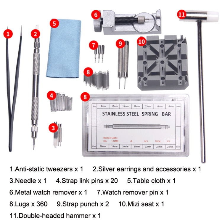 Metal Watch Chain Remover Set, 390 in 1