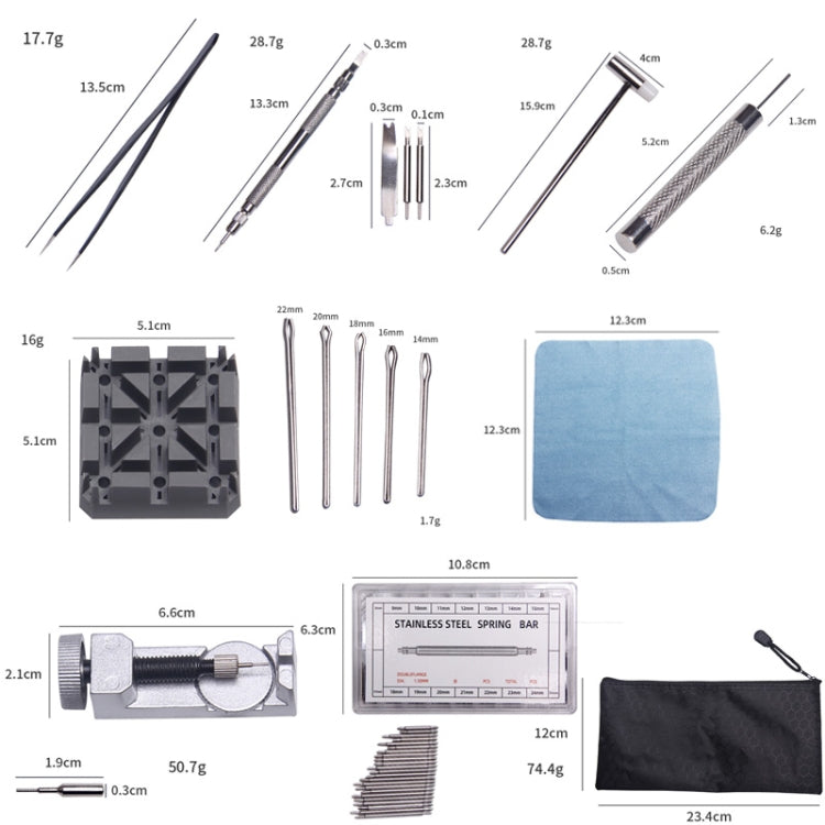 Metal Watch Chain Remover Set, 390 in 1