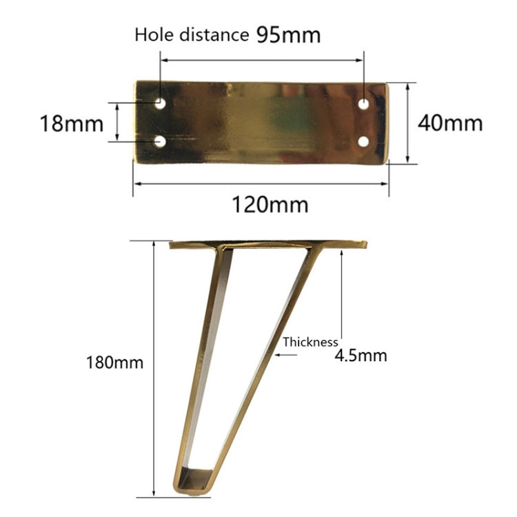 LH-GB0001 Thickened Load-Bearing Sofa TV Cabinet Support Legs, Height: — view 6