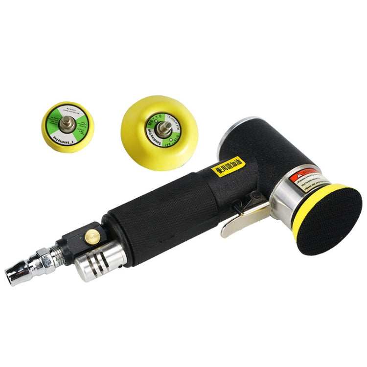 Pneumatic Polishing Machine Sandpaper Machine Car Waxing Machine — Black With 2 inch 3 inch Pallet