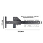 T072 Woodworking Multifunctional Aluminum Alloy Marking Ruler — view 3
