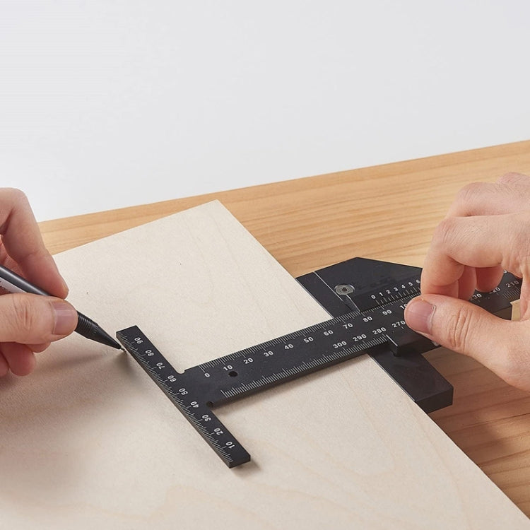 T072 Woodworking Multifunctional Aluminum Alloy Marking Ruler — view 5