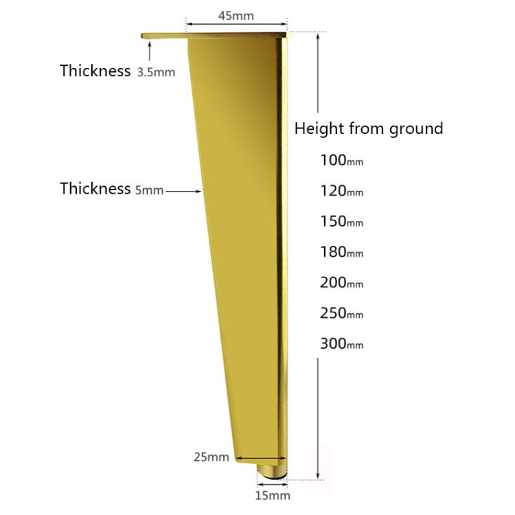 Adjustable All Aluminium Furniture Stand Legs, Height: — view 39