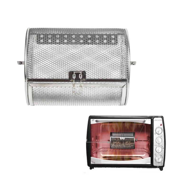Stainless Steel Roasting Cage Oven Peanut Chestnut Cage — C Type 12 x 23cm