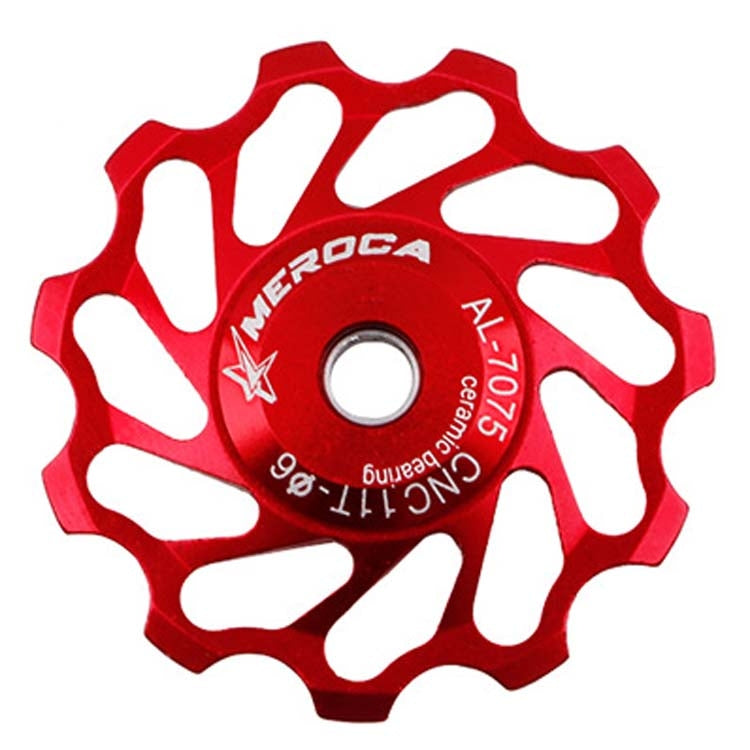 MEROCA Ceramic Bearing Mountain Bike Guide Wheel — 11T Red