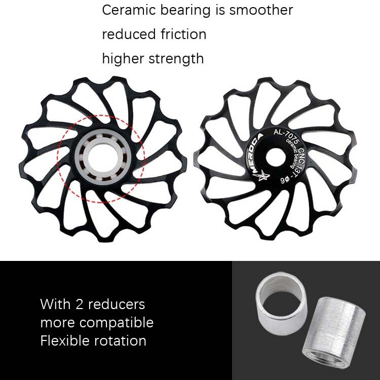 MEROCA Ceramic Bearing Mountain Bike Guide Wheel