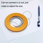 Stainless Steel Rotatable Round Ruler