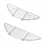 304 Stainless Steel Camping BBQ Frying Pan Steaming Rack, Size: