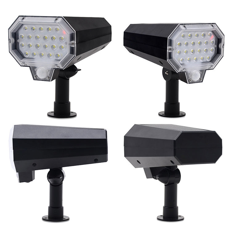 Solar LED Sensor Rotate Wall Light Simulation Monitoring — view 4