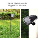 Solar LED Sensor Rotate Wall Light Simulation Monitoring — view 7