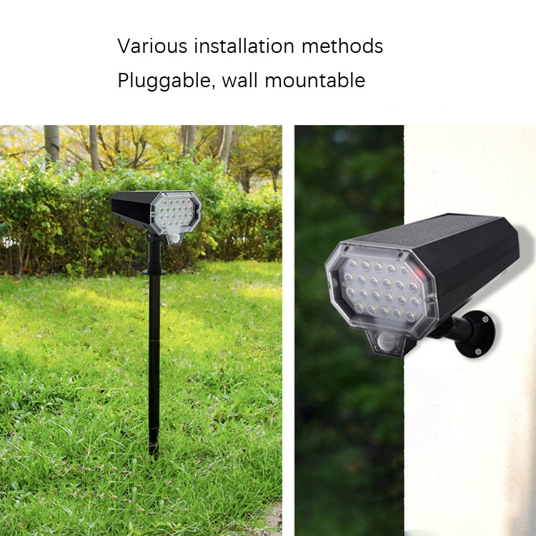 Solar LED Sensor Rotate Wall Light Simulation Monitoring — view 7