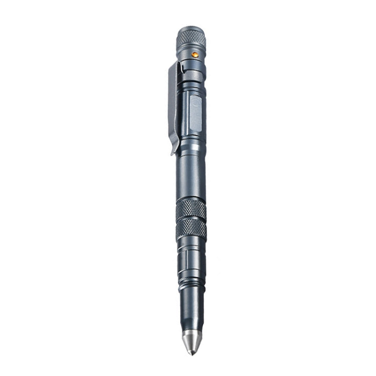 P08 Outdoor LED With Flashing Tungsten Steel Window Breaking Self-Defense Pen — Gold
