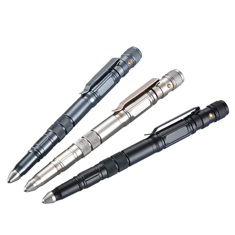 P08 Outdoor LED With Flashing Tungsten Steel Window Breaking Self-Defense Pen